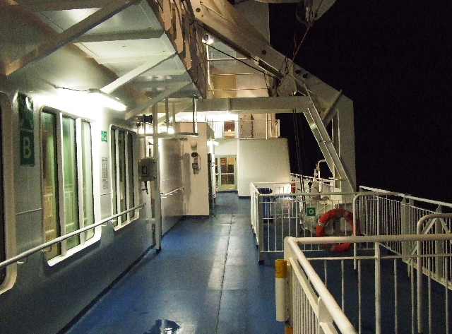 2008_0225_Zweden0148.JPG - Sailing to Rostock in the dark. End of the Journey.