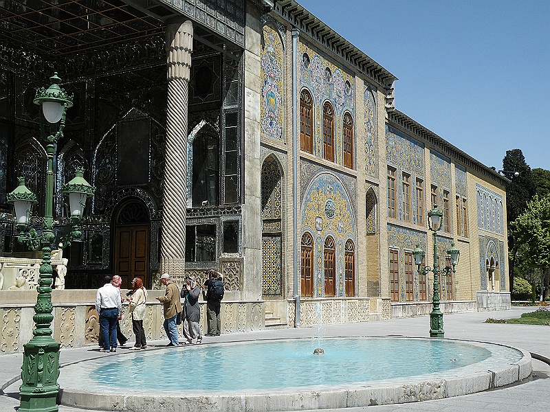 DSCF8200.JPG - Marble Throne Verendah at Golestan Palace Complex